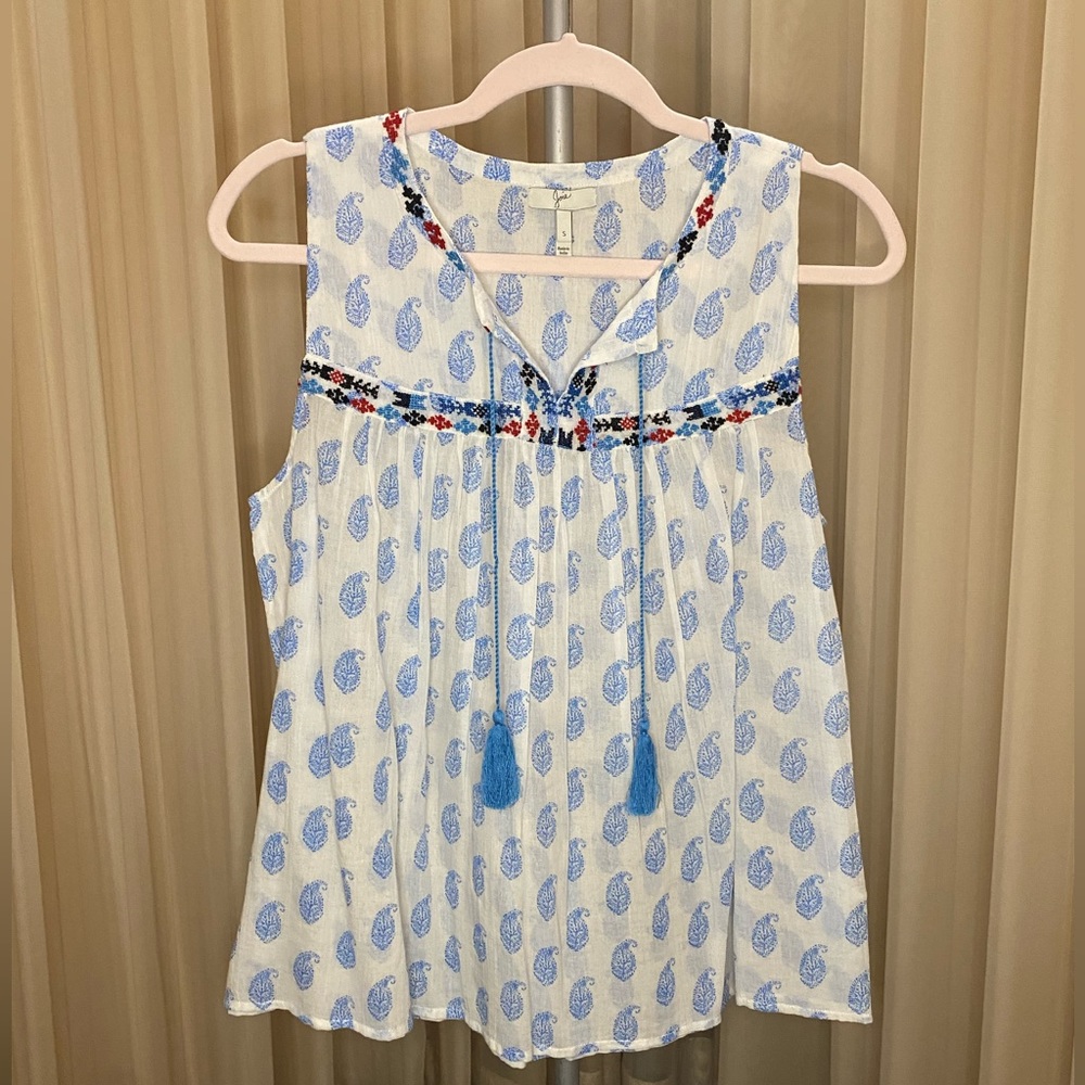 Joie Short Sleeve Blouse Top size small